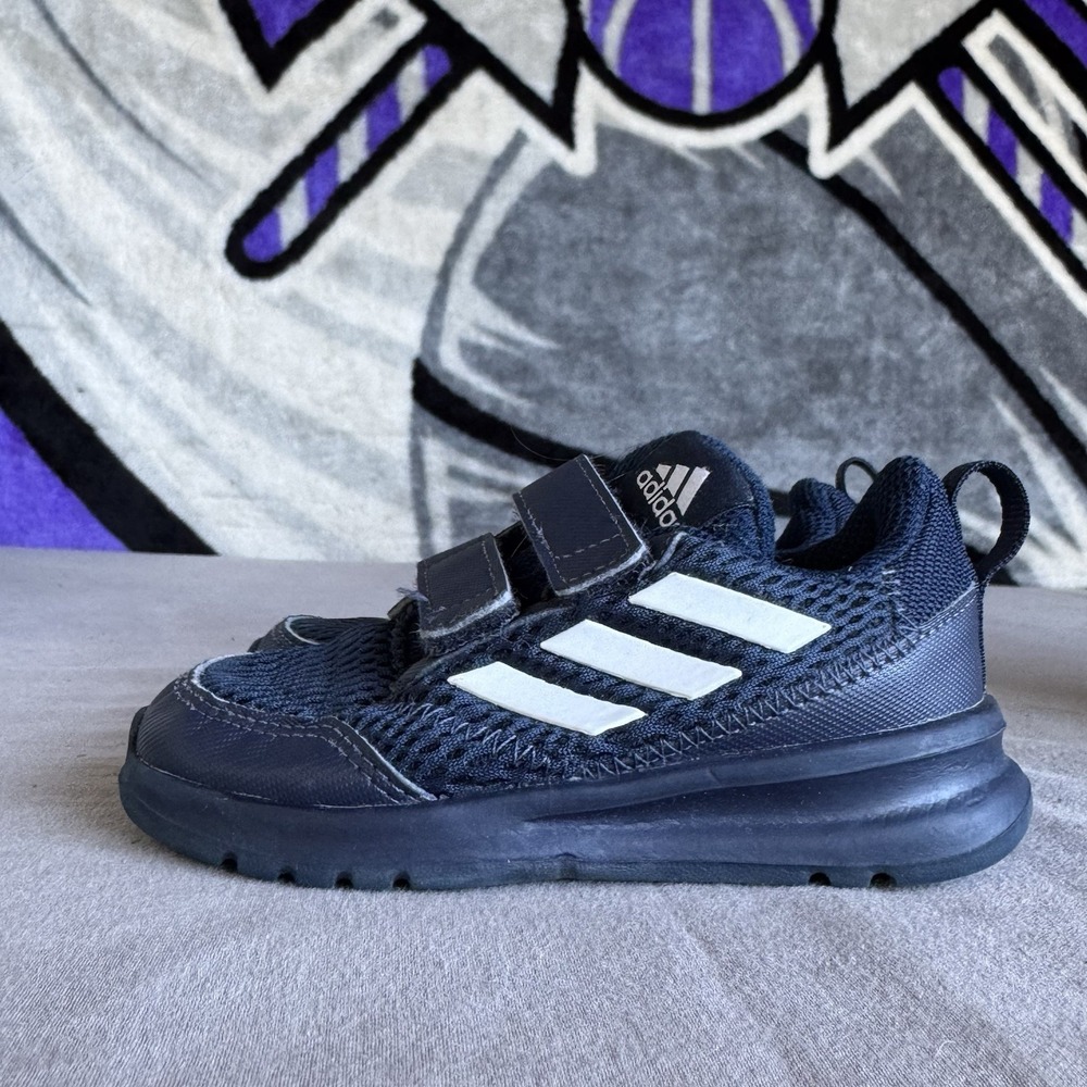 Size 7c - Adidas baby shoes navy‎ blue EE9098